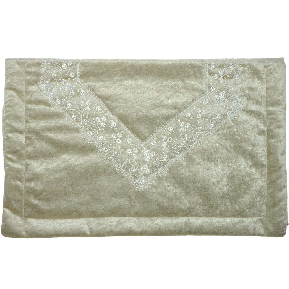 ÖFG Kadife Nakışlı Bantlı Seccade