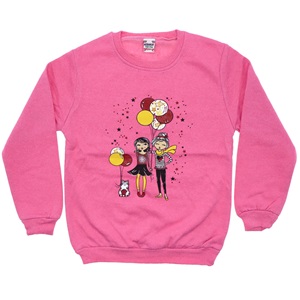 Azranur 2165 Kız Çocuk 2 İplik Şardonlu Balonlu Kız Bas Sweat 3-10 Yaş