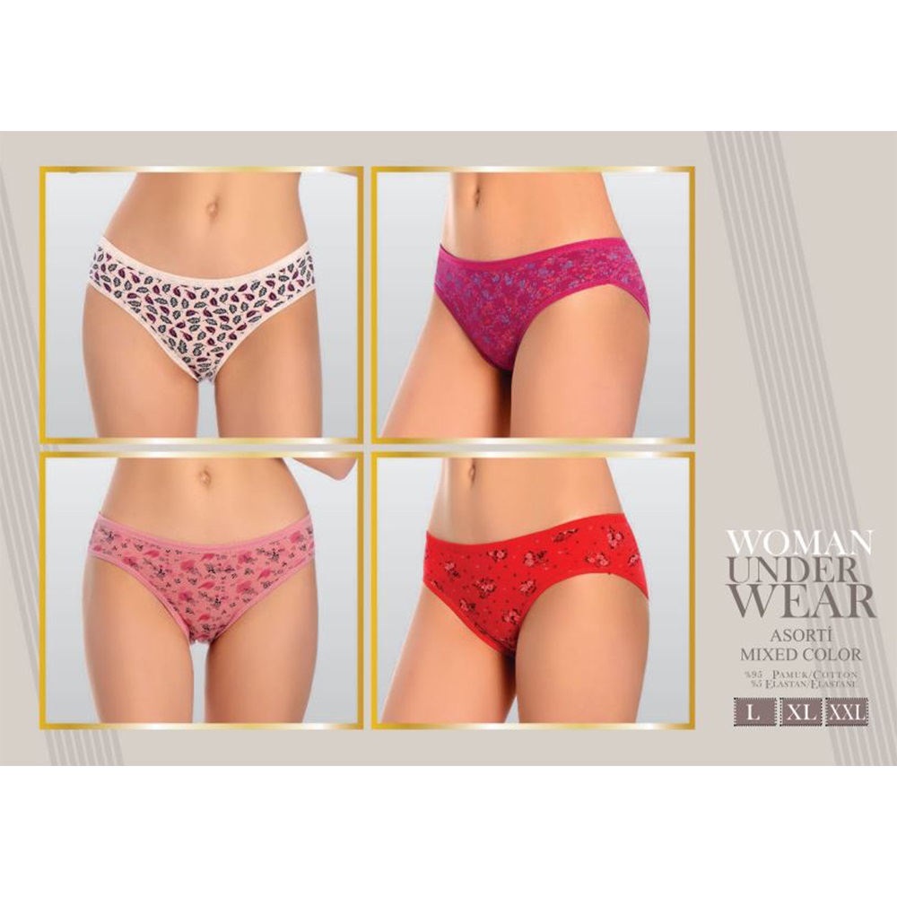 Gelincik 700 Bayan Desenli Bato Külot L