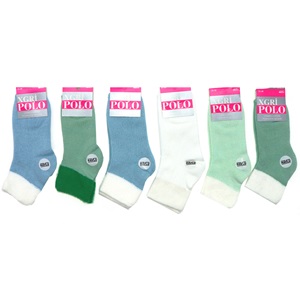 X Gri Polo B-56 Bayan Sakallı Bot Yumoş Havlu Soket Çorap - Karışık Renk