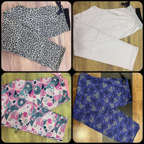 Kota 4098 Bayan Likralı Desenli Yüksek Bel Pijama Alt M-XXL - G.Kurusu Desenli