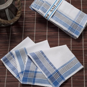 Şah Çizgili Paketli Mendil 30x30cm