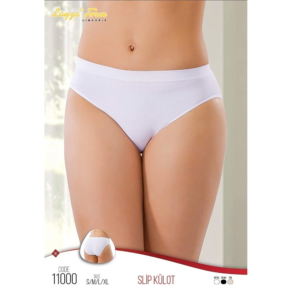 Layza Form 11000 Bayan Dikişsiz İz Yapmaz Slip Külot - Siyah