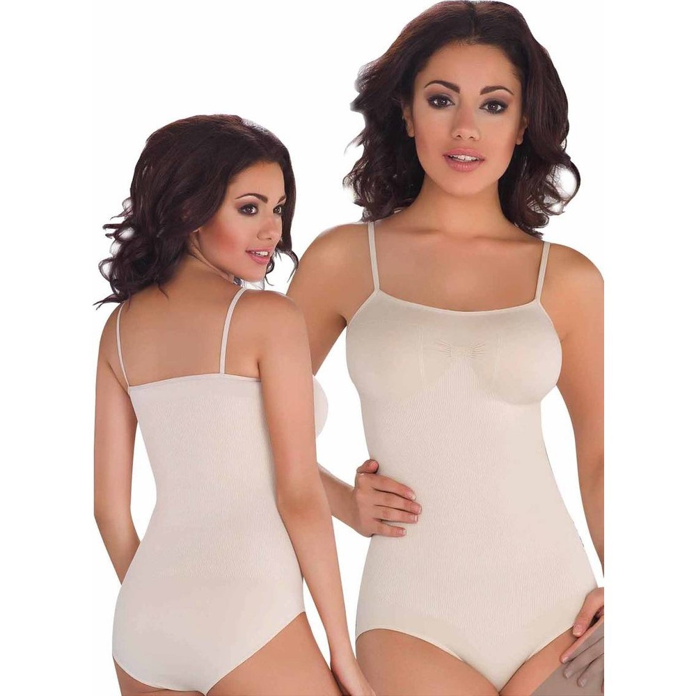 Layza Form 17500 Bayan Korseli Çıtçıtlı Body- Beyaz