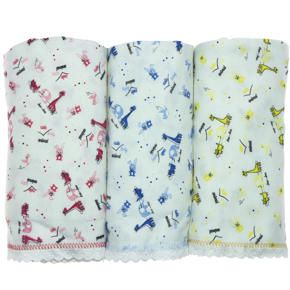 Karaca Zürafa Desen Kenar Fistolu Penye Lüx Kundak 0-1 Yaş