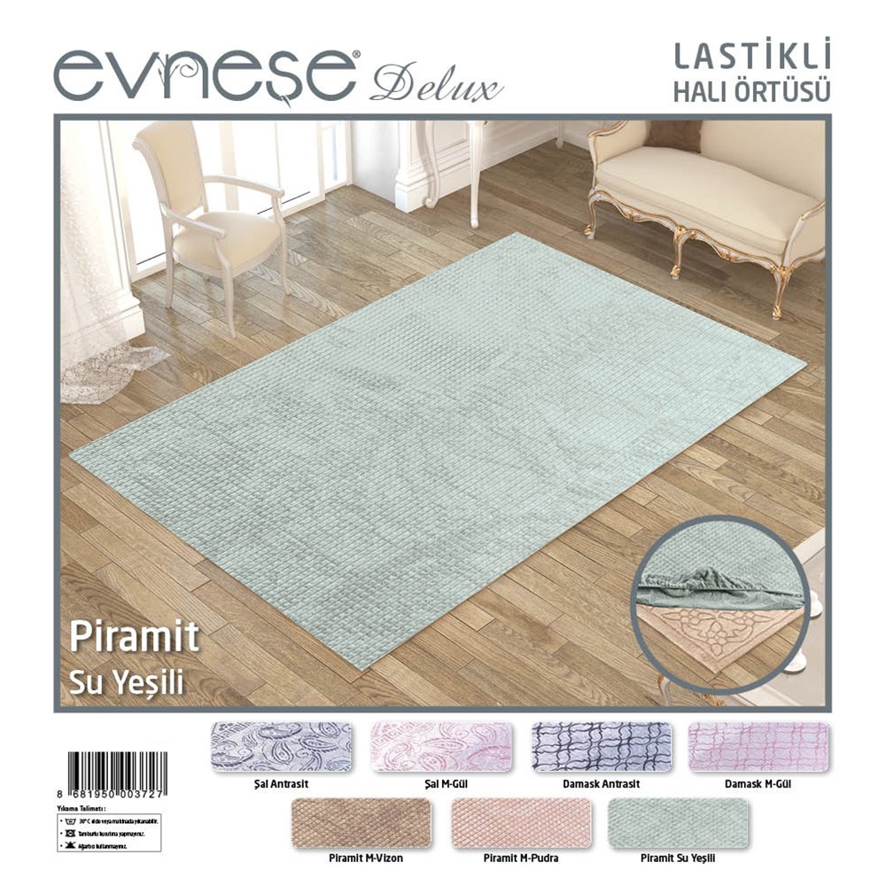 Evneşe Düz Lastikli Halı Örtüsü 4 M2