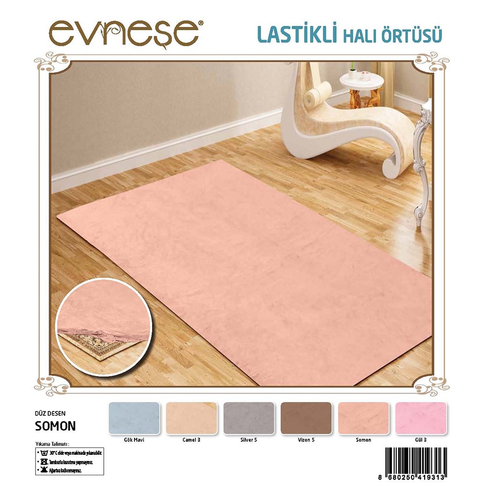 Evneşe Düz Lastikli Halı Örtüsü 4 M2