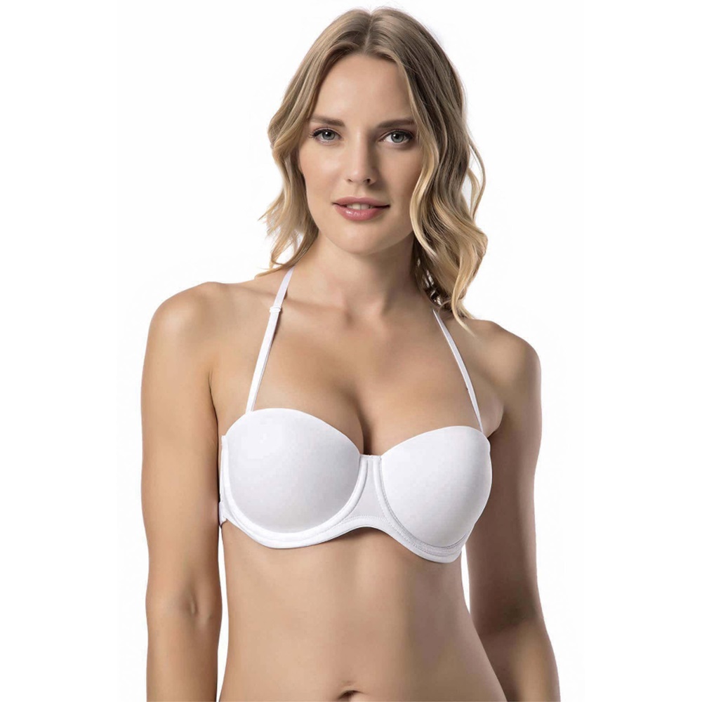 Le Jardin 7042 Bayan Arkası Şeffaf Dolgulu Sütyen -Siyah-80