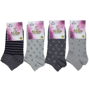 Simy Bayan Likralı Patik Çorap