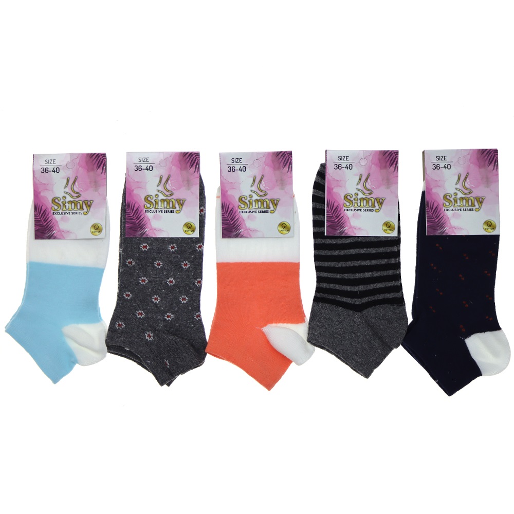 Simy Bayan Likralı Patik Çorap