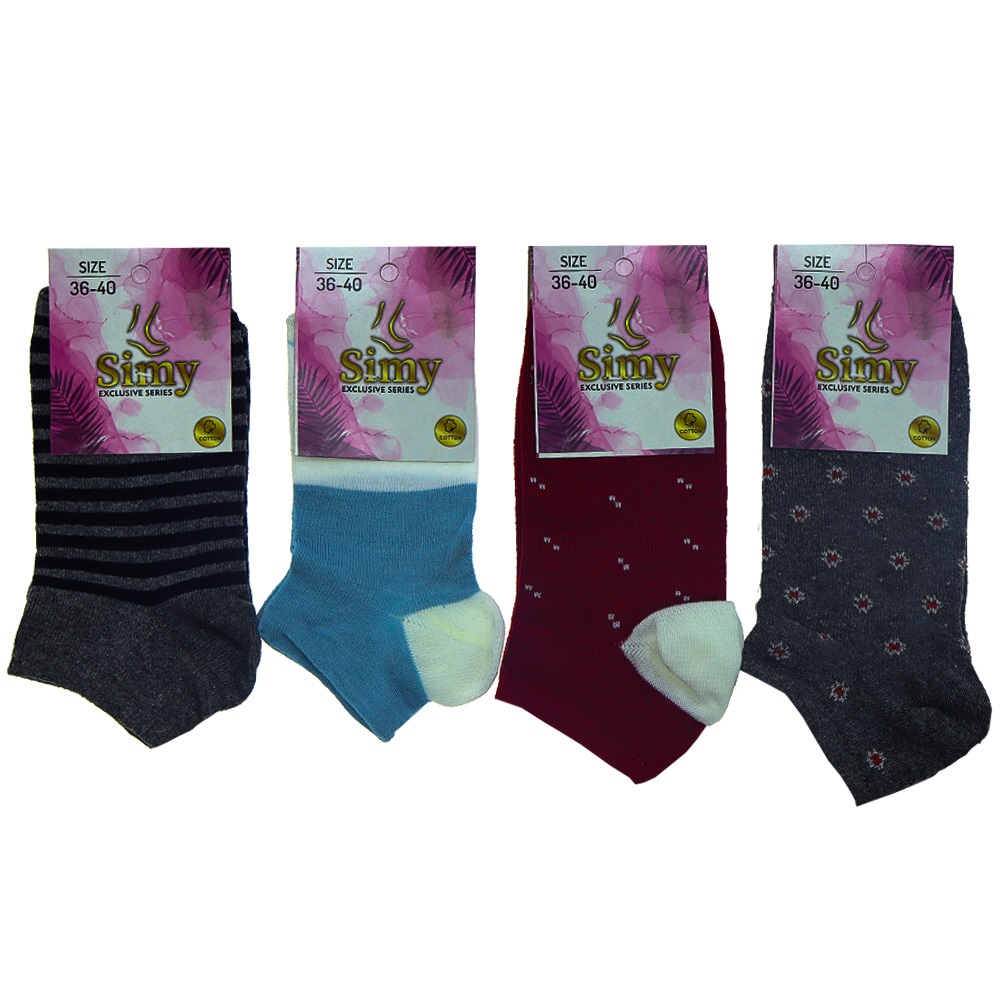 Simy Bayan Likralı Patik Çorap