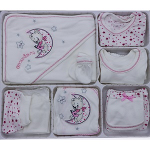 Hopipop 310 Good Night Ayılı Nakış 11 Parça Zıbın Seti 0-3 Ay