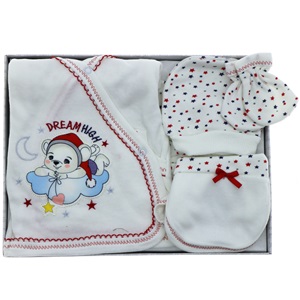 Hopipop 305 Dream Hıgh Ayılı 5 Parça Zıbın Seti 0-3 Ay