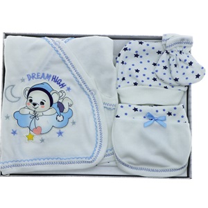 Hopipop 305 Dream Hıgh Ayılı 5 Parça Zıbın Seti 0-3 Ay