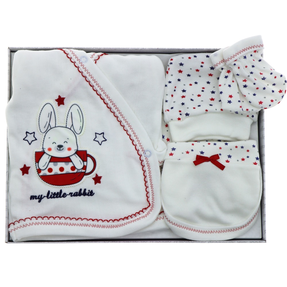 Hopipop 305 My Litte Rabbit 5 Parça Zıbın Seti 0-3 Ay