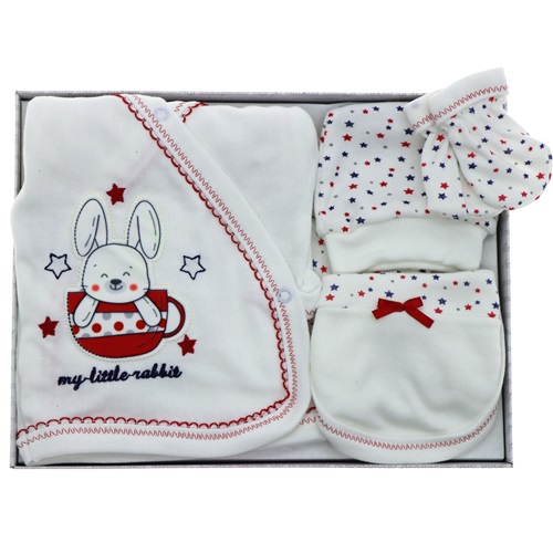 Hopipop 305 My Litte Rabbit 5 Parça Zıbın Seti 0-3 Ay