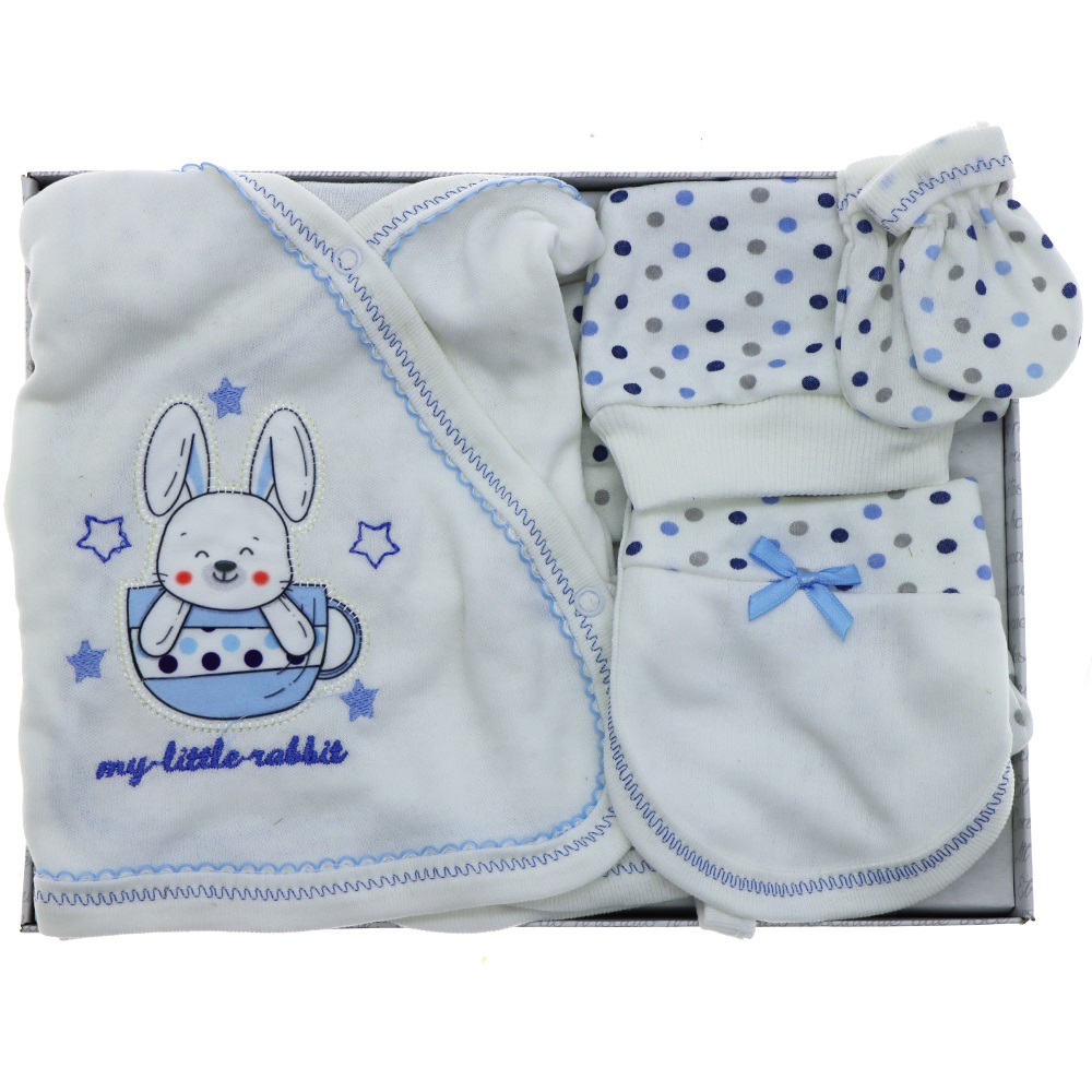 Hopipop 305 My Litte Rabbit 5 Parça Zıbın Seti 0-3 Ay