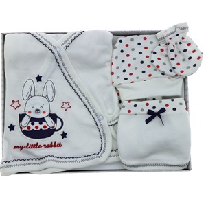 Hopipop 305 My Litte Rabbit 5 Parça Zıbın Seti 0-3 Ay