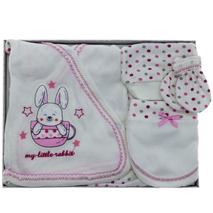 Hopipop 305 My Litte Rabbit 5 Parça Zıbın Seti 0-3 Ay