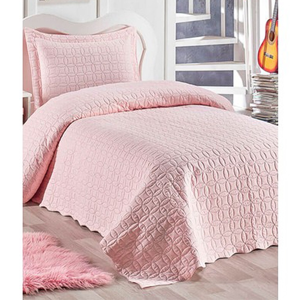 Örtüm Home Tek Kişilik Düz Yatak Örtüsü 175x250 Cm - Mint Yeşil - 175X250 CM