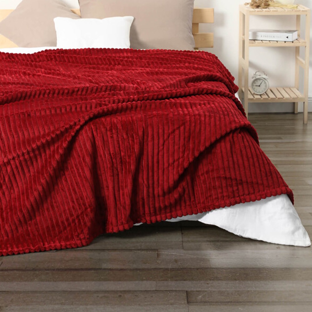 Aksu İpek Softy Fitilli Polyester Çift Kişilik Battaniye 200x220 Cm