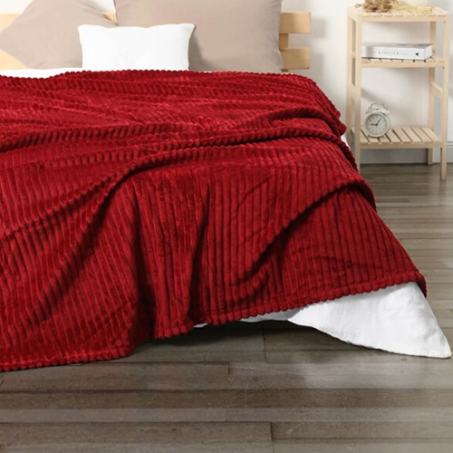 Aksu İpek Softy Fitilli Polyester Çift Kişilik Battaniye 200x220 Cm