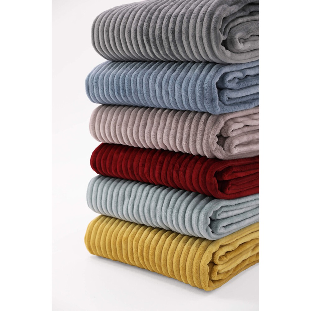 Aksu İpek Softy Fitilli Polyester Çift Kişilik Battaniye 200x220 Cm