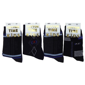 Cotton Tıme Kıds 3544 Erkek Çocuk Soket Çorap - Karışık Renk - 7-9 YAŞ