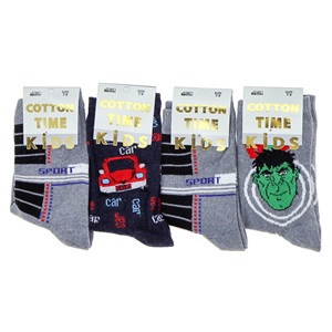 Cotton Tıme Kıds Kız Çocuk Soket Çorap - Karışık Renk - 5-7 YAŞ