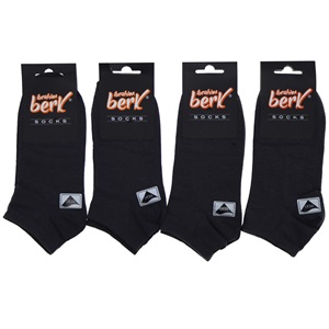 İbrahim Berk 3800 Erkek Likralı Patik Çorap - Beyaz - PAKET İÇİ TEK RENK