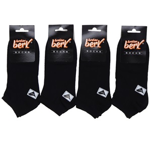 İbrahim Berk 3800 Erkek Likralı Patik Çorap - Beyaz - PAKET İÇİ TEK RENK