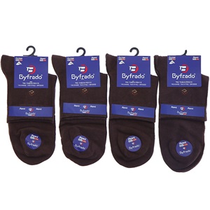 By Frado 9999 Erkek Penye Likralı Dikişsiz Desenli Yıkanmış Tek Taban Kısa Konç Çorap