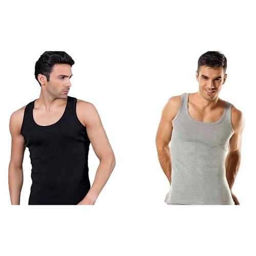 Tutku 0101 Erkek Penye Renkli Atlet - Siyah - 5