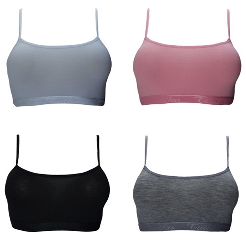 Tutku 0844 Kız Elastan Pedsiz Alıştırma Sütyeni - Karışık Renk - M