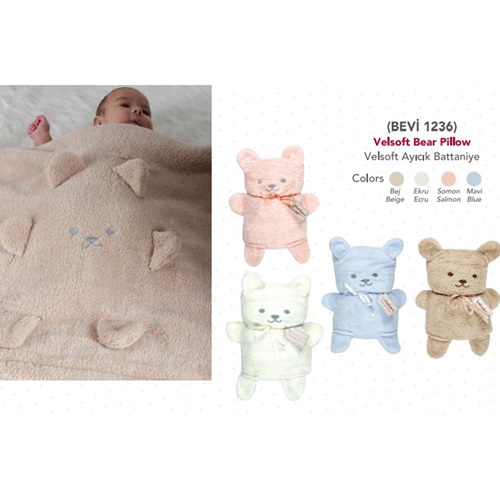 Bebek Evi 1236 Bebe Welsoflu Ayıcık Battaniye 0-1 Yaş