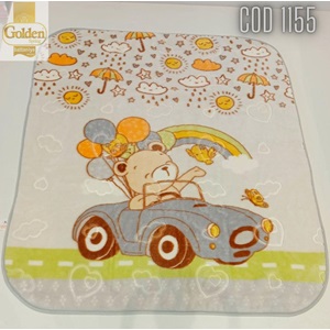 İlkcemre Bebe Polyester Desenli Battaniye 100x120cm 0-1 Yaş - Mavi - 0-1 YAŞ