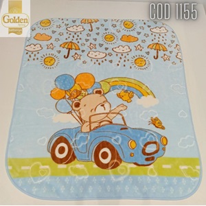 İlkcemre Bebe Polyester Desenli Battaniye 100x120cm 0-1 Yaş - Mavi - 0-1 YAŞ