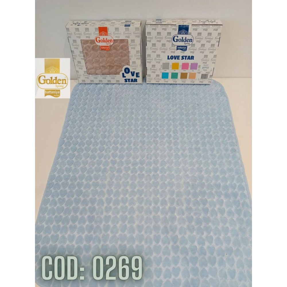 Golden Bebe Polyester Düz Model Poşetli Battaniye 0-1 Yaş - Mavi - 0-1 YAŞ