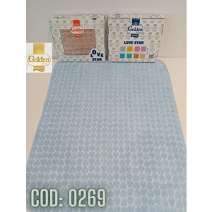 Golden Bebe Polyester Düz Model Poşetli Battaniye 0-1 Yaş - Mavi - 0-1 YAŞ