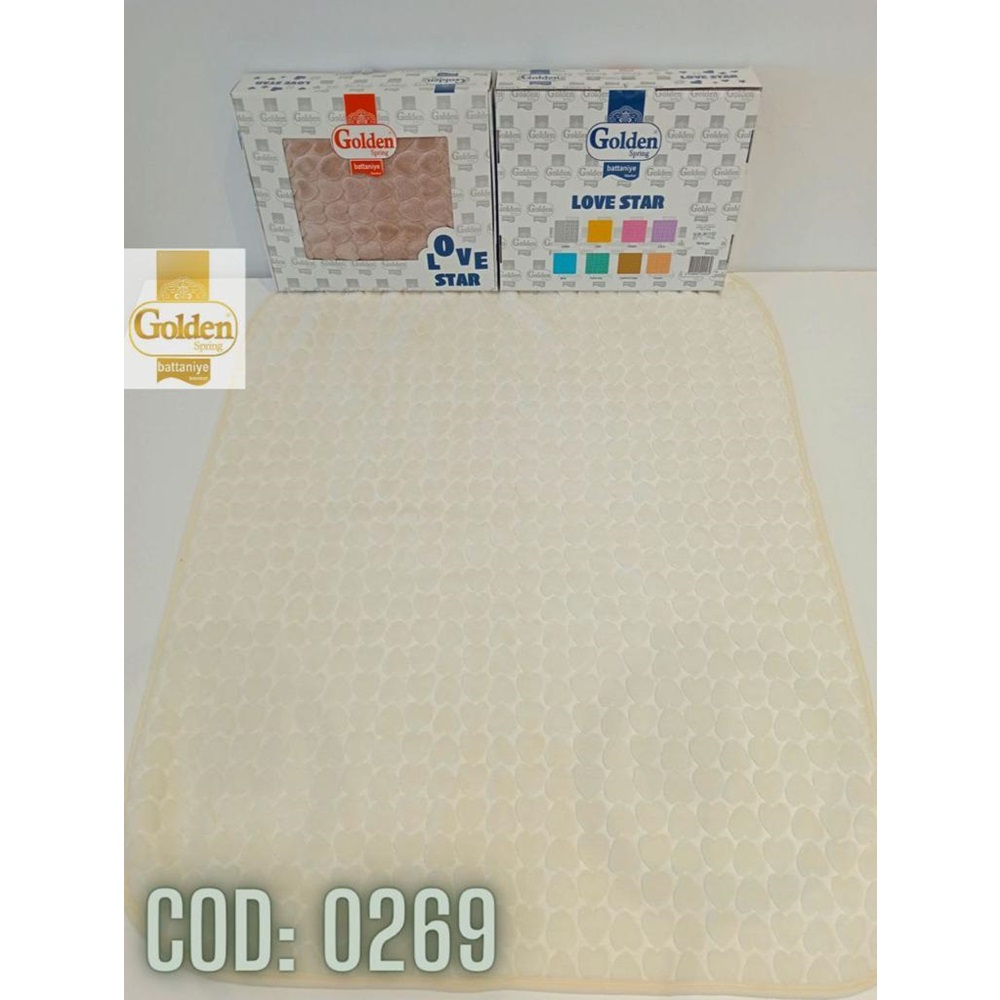 Golden Bebe Polyester Düz Model Poşetli Battaniye 0-1 Yaş - Mavi - 0-1 YAŞ
