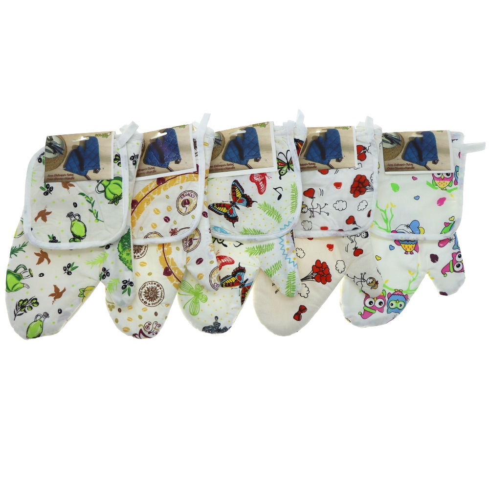 Golden Daisy Tutaçlı Fırın Eldiveni - Ekru