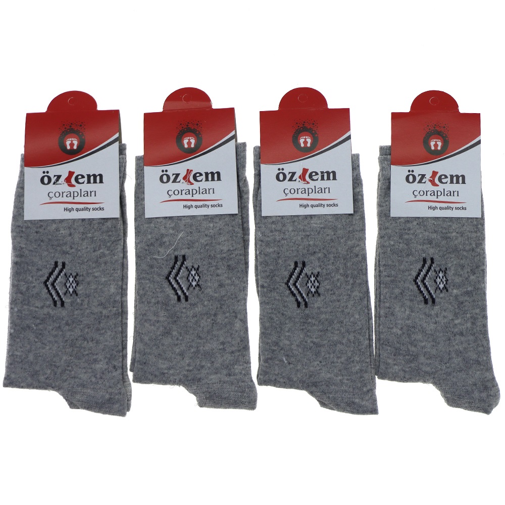 Özlem Erkek Desenli Likralı Soket Çorap