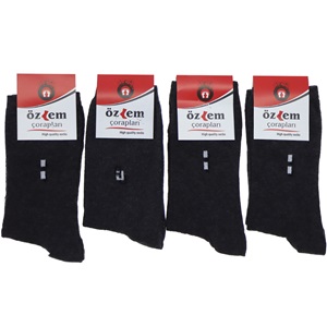 Özlem Erkek Desenli Likralı Soket Çorap