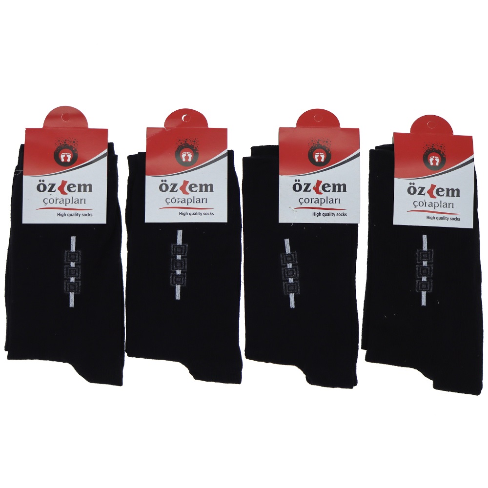 Özlem Erkek Desenli Likralı Soket Çorap