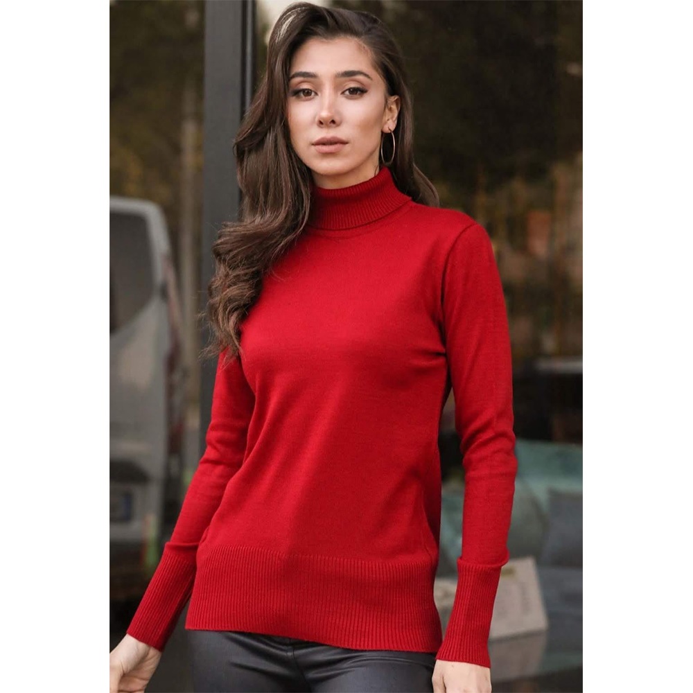 Buğra Bayan Triko Düz Likralı Bağazlı Badi