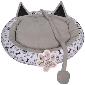 Wellmop Dijital Baskı Desenli Kedi ve Köpek Yatağı Minderi