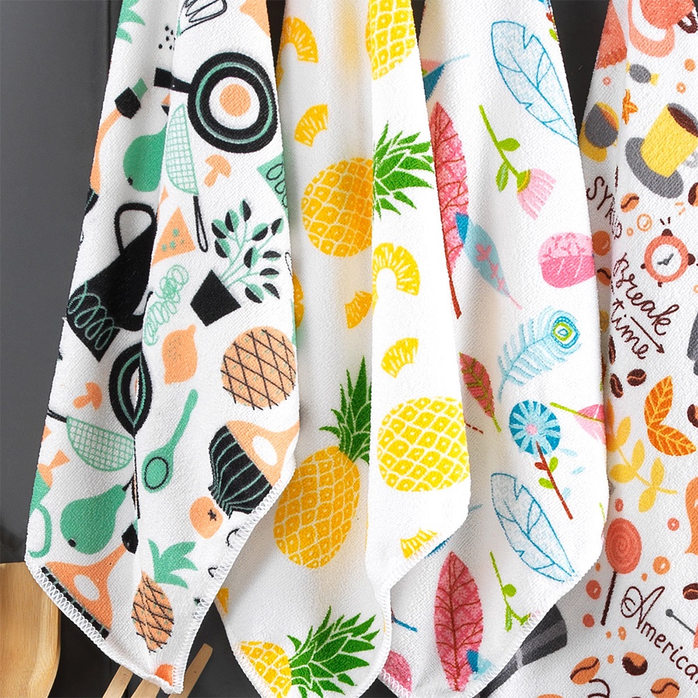 Microll Mikrofiber Desenli 3 Lü Temizlik Bezi 40x40 Cm