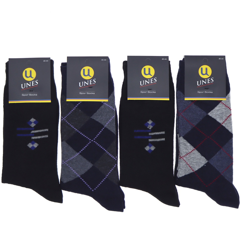 Unes Erkek Mevsimlik Likralı Soket Çorap