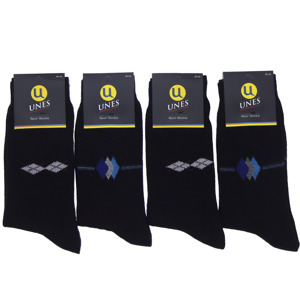 Unes Erkek Mevsimlik Likralı Soket Çorap