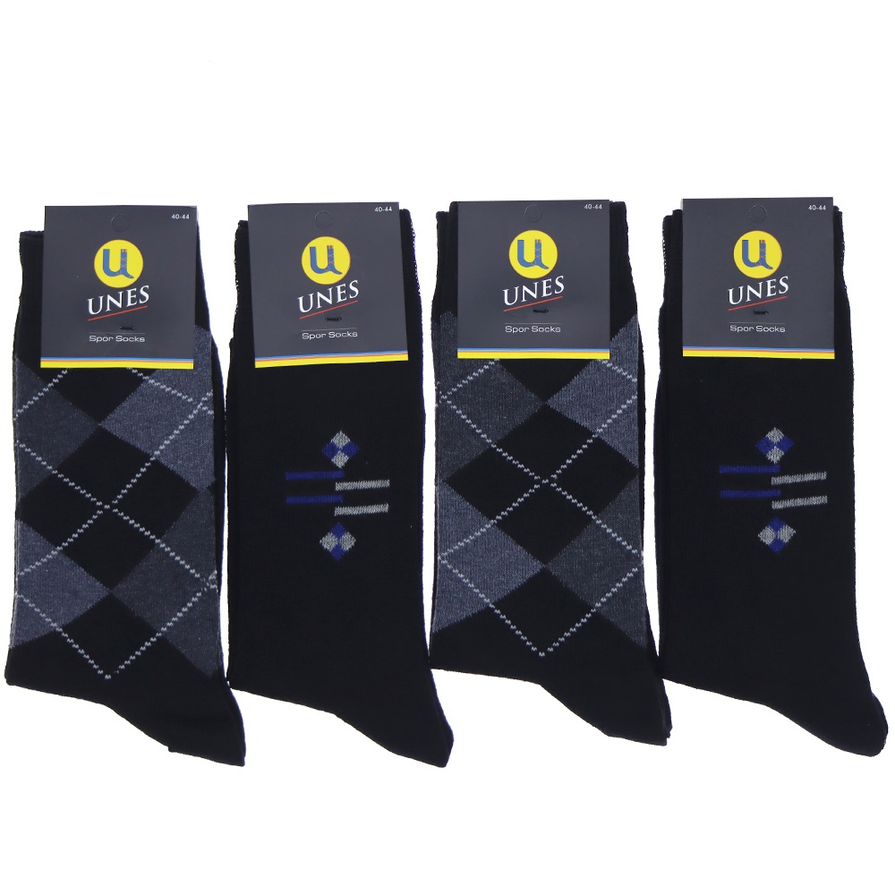 Unes Erkek Mevsimlik Likralı Soket Çorap